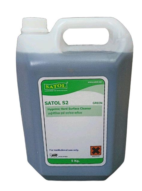 Liquid Satol S Green Hygienic Hard Surface Cleaner Concentrate For