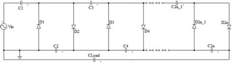 The Cockcroft Walton Voltage Multiplier Cwvm Schematic Circuit Download Scientific Diagram