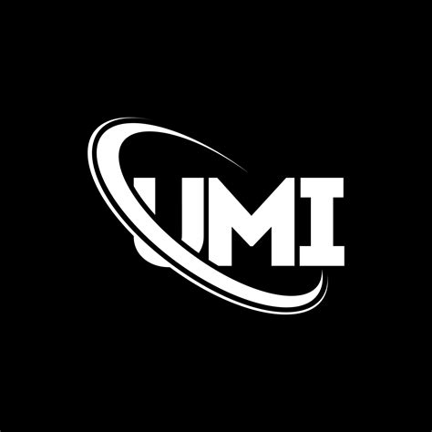 UMI logo. UMI letter. UMI letter logo design. Initials UMI logo linked with circle and uppercase ...