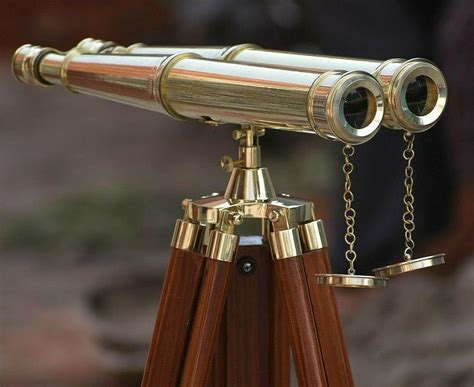 Amazon Nautical Brass Binocular Leather Antique Telescope With