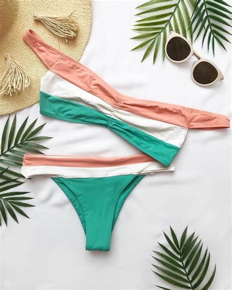 Colorblock Love Our ZIGGY BLOCKED Bikini Top VERONICA BLOCKED