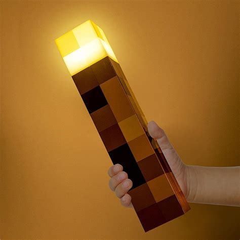 Flashlight Light Up Torch Minecraft 28cm High Brightness Led Minecraft