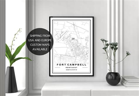 FORT CAMPBELL MAP High Res Map Map Of Fort Campbell Fort Campbell