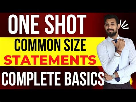 Common Size Statements ONE SHOT Class 12 Accounts YouTube