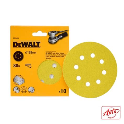 PACK OF 10DISCS ROS 80GT 125MM DEWALT Auto Lubumbashi