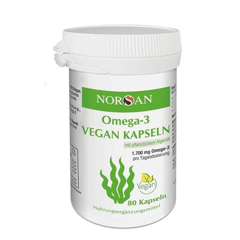 NORSAN Omega 3 Vegan Algenöl Kapseln 80 St Shop Apotheke