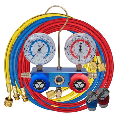 Mastercool G Aluminum R A Way Manifold Gauge Set With