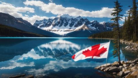 Premium Ai Image Canadian Flag