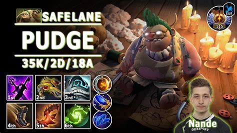 Pudge Safe Lane Carry E Nande Pos Pudge Play Dota