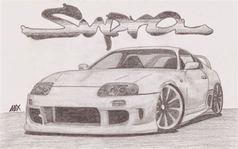 Toyota Supra Dibujo