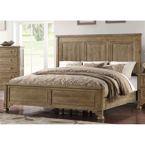 Classic Weathered Pine King Size Bed Interlude II RC Willey