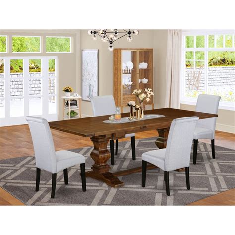 Lark Manor Privett Removable Leaf Solid Wood Dining Set Wayfair