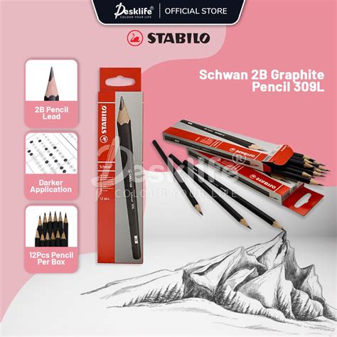 Desklife Stabilo Schwan B Graphite Pencil L Pensel S Dz