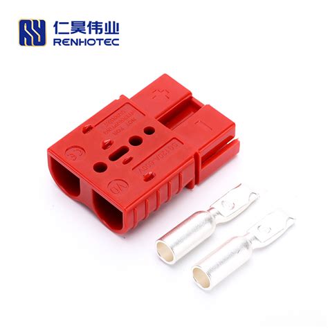 2 Way Forklift Battery Power Cable Connectors 120a