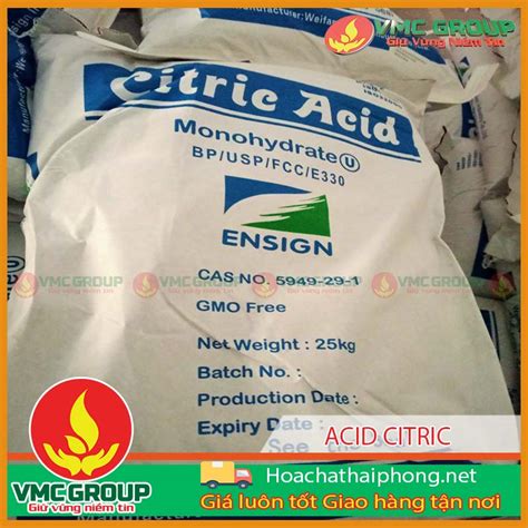 Phân Phối Axit Citric C6h8o7 Acid Citric HÓa ChẤt ViỆt MỸ QuẢng Ninh™ GiÁ RẺ Vmcgroup