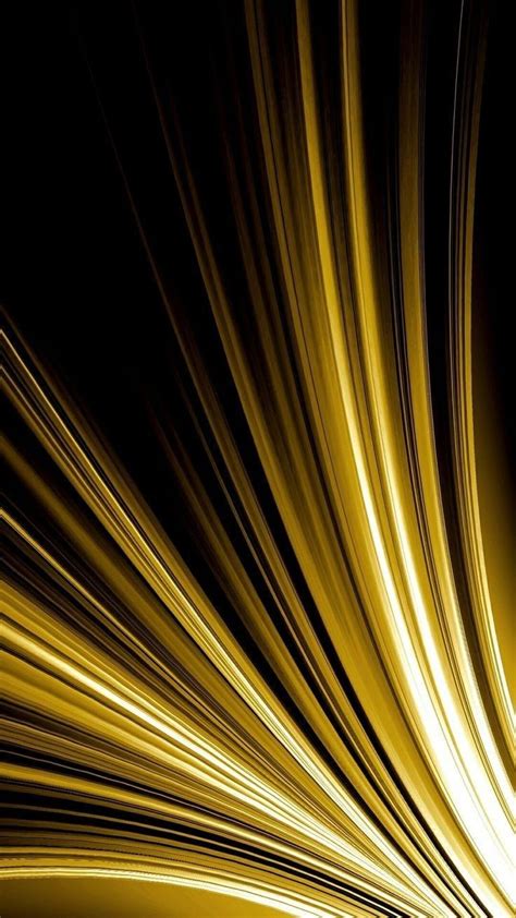 An Abstract Yellow And Black Background With Lines In The Foreground