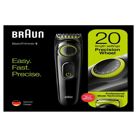 Tondeuse à barbe Braun BT3221 / Noir