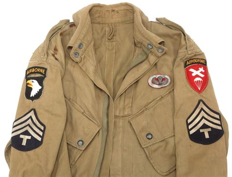 Sold Price Wwii Us Paratrooper 101st Airborne M42 Uniform Set