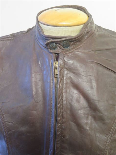 Vintage Brooks Cafe Racer Leather Motorcycle Biker Ja Gem