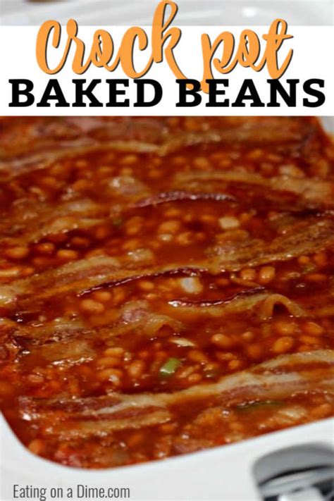 Easy Crockpot Baked Beans Recipe Slow Cooker Beans Recipe