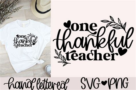 One Thankful Teacher Svg Graphic By Anitaalyialettering · Creative Fabrica