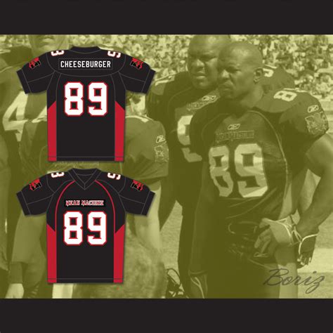 Terry Crews 89 Cheeseburger Eddy Mean Machine Convicts Football Jersey ...