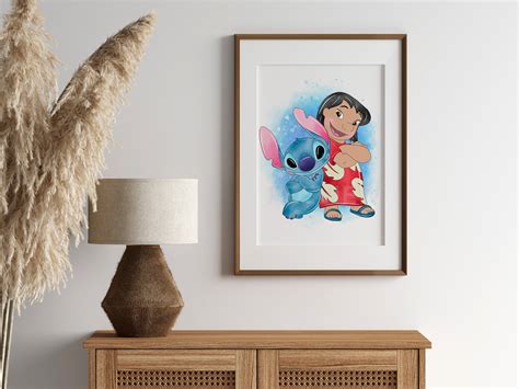 Lilo & Stitch Movie Wall Art Print / Lilo and Stitch Digital Art ...