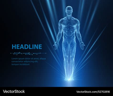 Human body abstract digital anatomy Royalty Free Vector