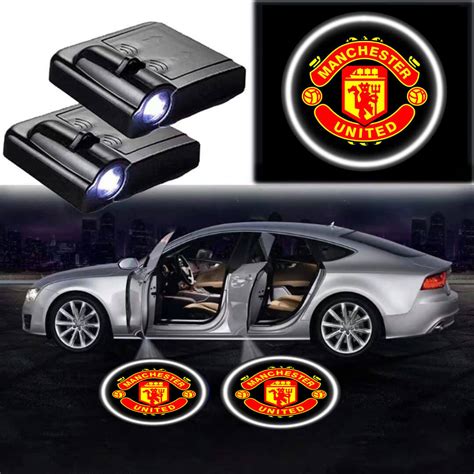 X Led Car Door Manchester United Logo Lights