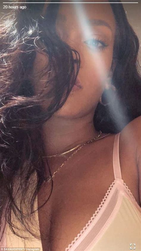Rihanna Flaunts Eye Popping Cleavage In First Look At Lingerie Line Daily Mail Online
