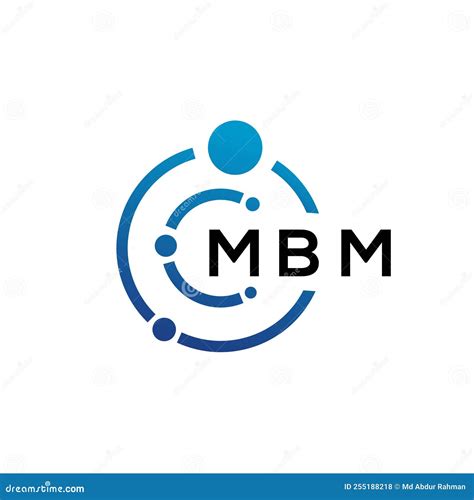 MBM Letter Technology Logo Design on White Background. MBM Creative ...