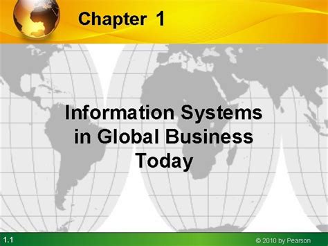 Chapter 1 Information Systems In Global Business Today