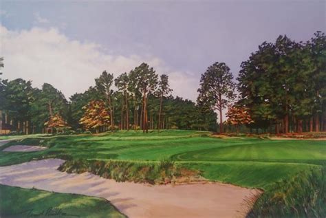 Golf Art Pinehurst No 2 5th Hole Print