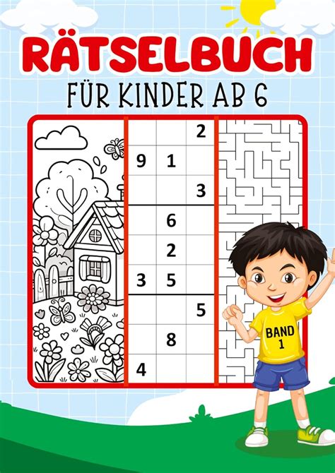 Amazon Raetselbuch Fuer Kinder Band Raetselblock Kinder Drei