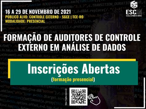 FORMAÇÃO DE AUDITORES DE CONTROLE EXTERNO EM ANÁLISE DE DADOS ESCON