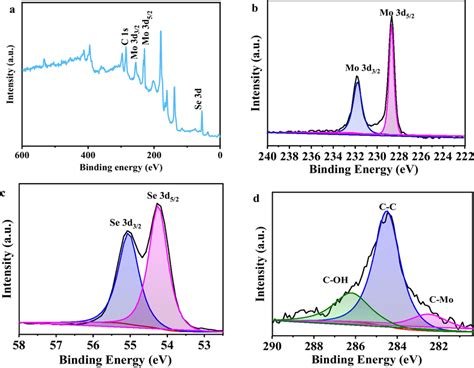 Xps Survey Spectra Of Mose Cnt Composite A Full Xps Spectra B Xps Of