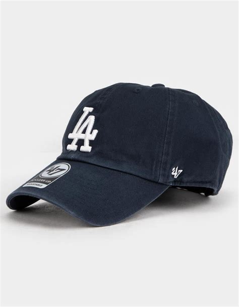 47 BRAND Los Angeles Dodgers 47 Clean Up Strapback Hat NAVY Tillys