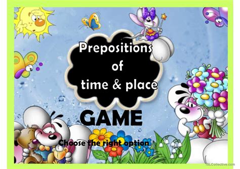 Prepositions Of Time And Place Gener English Esl Powerpoints 14340