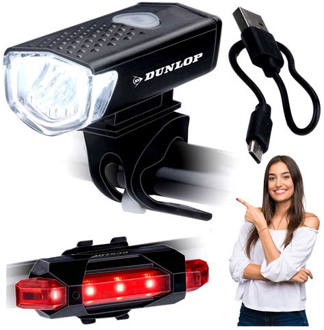 Lampki Do Roweru Na Prz D I Ty Ledowe Led Usb Rowerowe Dunlop