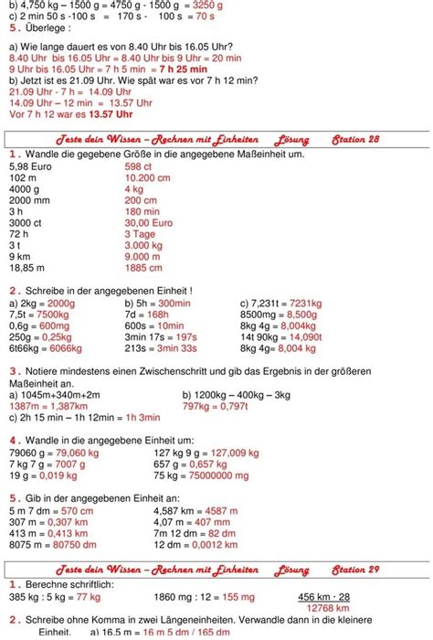 Bungsblatt Zu Gr En Und Ma Einheiten Lernen Tipps Schule