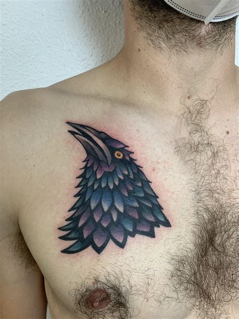 My First Tattoo A Local Grackle By Darryl Hanna Fragment Tattoos Austin Tx R Tattoos