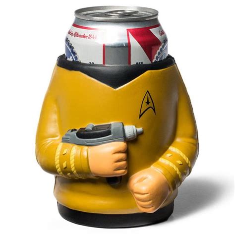 Star Trek Kirk Drink Kooler Koozie Star Trek Captains Star Trek