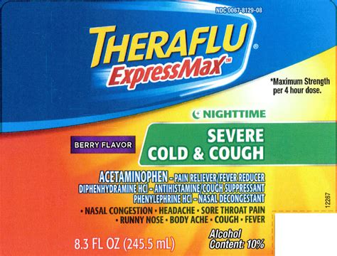 Theraflu Expressmax Daytime Nighttime Value Pack Acetaminophen Dextromethorphan Hbr