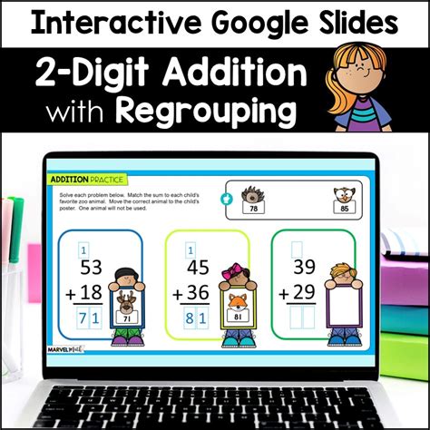 Digit Addition With Regrouping Practice Activities Marvel Math