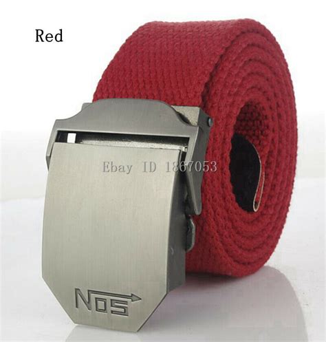 Men Canvas Belt Military Strap Waist Belts Webbing Adjustable Buckle