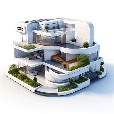 Premium Photo 3d Minimalist Modern House And Design