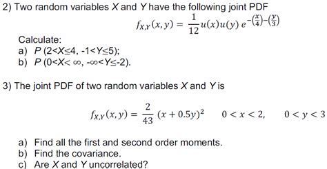 Solved Statistically Independent Random Variables X And Y Chegg