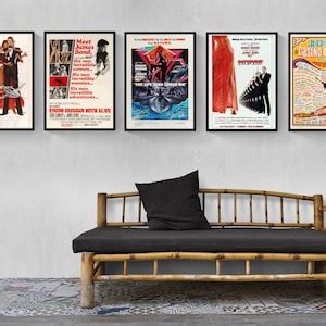 James Bond Vintage Movie Posters Pack, Movie Wall, High Quality, High Res. Instant Download - Etsy