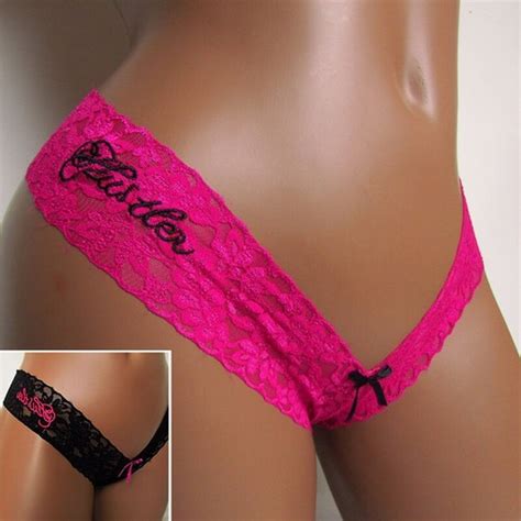 Femmes Sexy Dentelle G String Lingerie Mini Sous Vêtements Slips