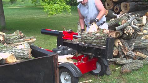 Troy Bilt Ton Log Splitter Review Organize With Sandy